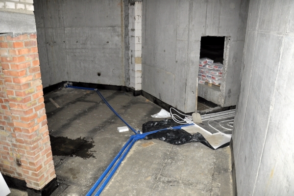 Instalacja ogrzewania w dolnym kościele