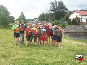 Spływ kajakowy - wakacje 2012