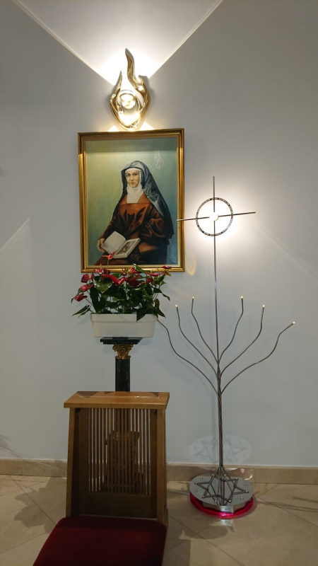 Świecznik dla naszej patronki