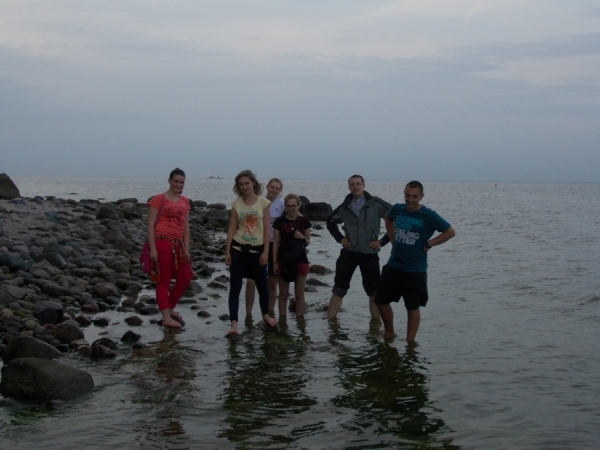 Wyjście na klif w Orłowie